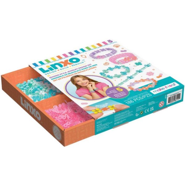 Фото - Набір для виготовлення прикрас Make it Real Набір для створення браслетів Make it Real Linxo Прикраси Ніжність (MR6110-1)